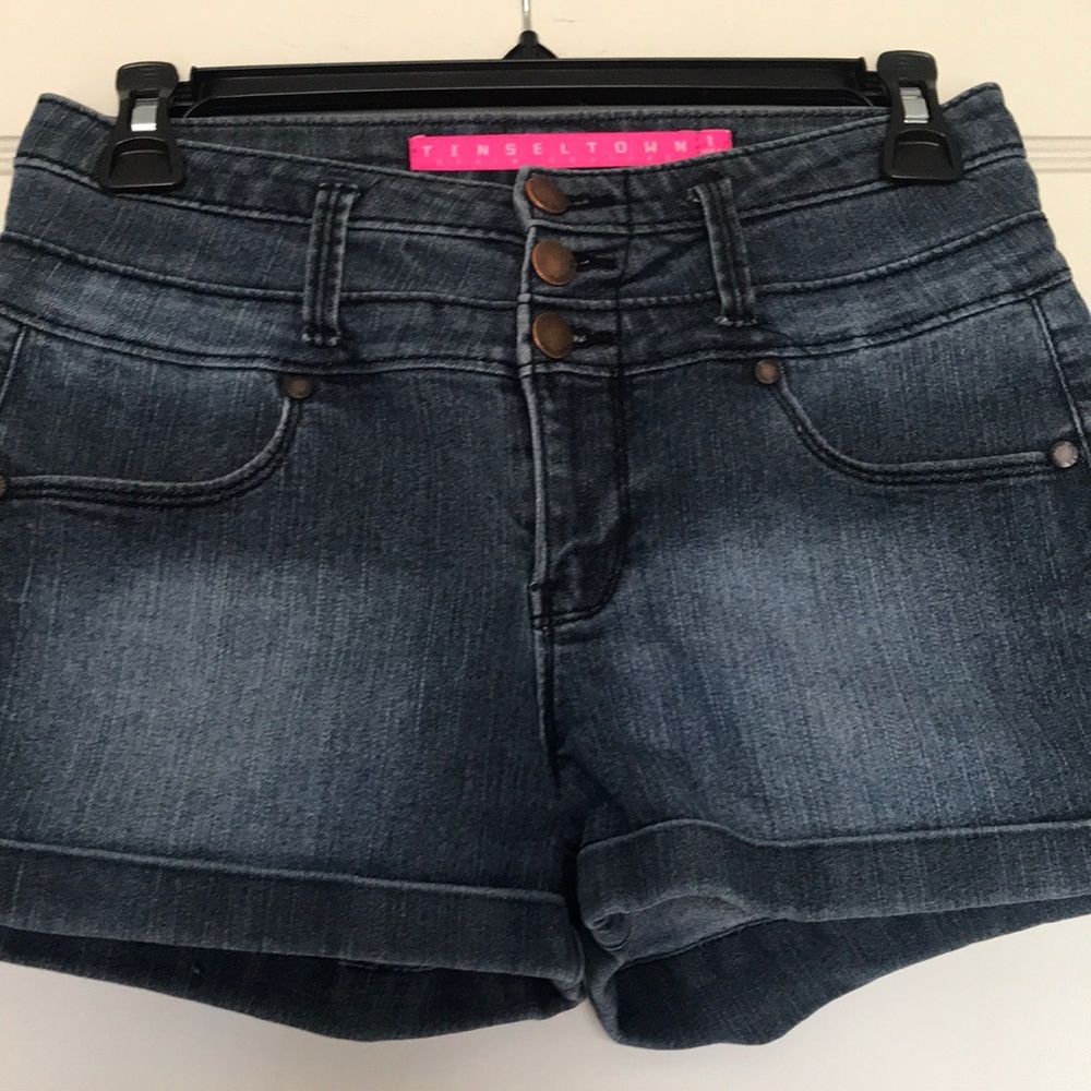 Dark denim shorts